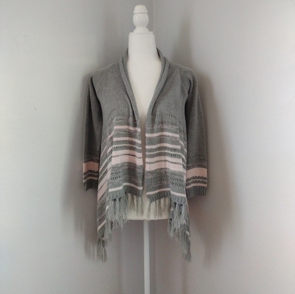 Girls Pink Republic Open Front Sweater Size Large - Picture 1 of 4